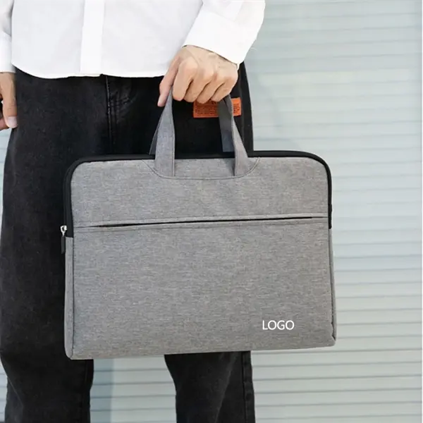 15.4" Oxford Cloth Office Zipper Laptop Bag Briefcase