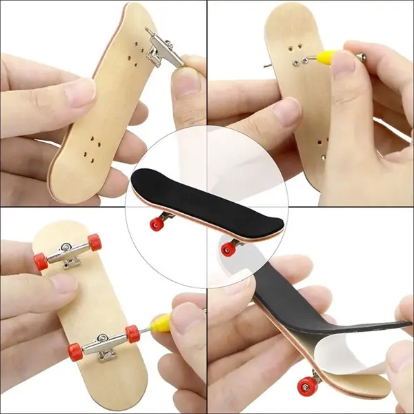 Custom Wooden Tech Deck Fingerboard with Logo