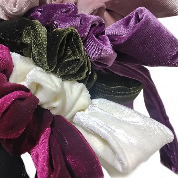 Velvet bowknot elastic hair bands scrunchie