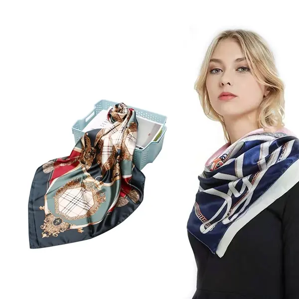 35'' Silk like scarf polyester scarves neckerchief