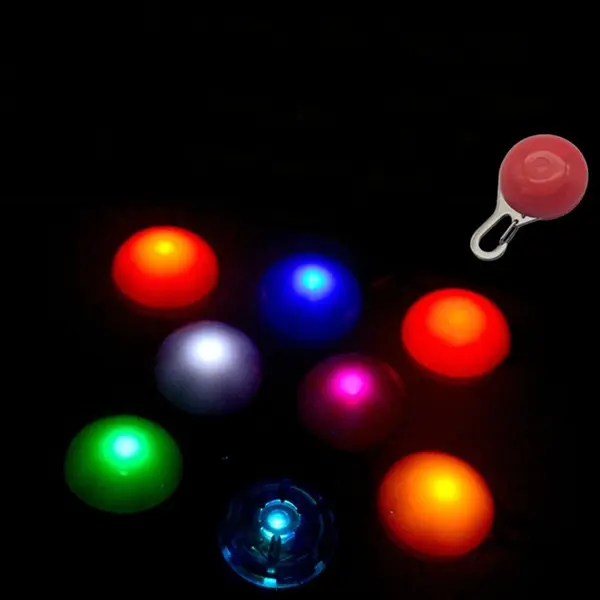 Plastic LED lights dog collar pets tags