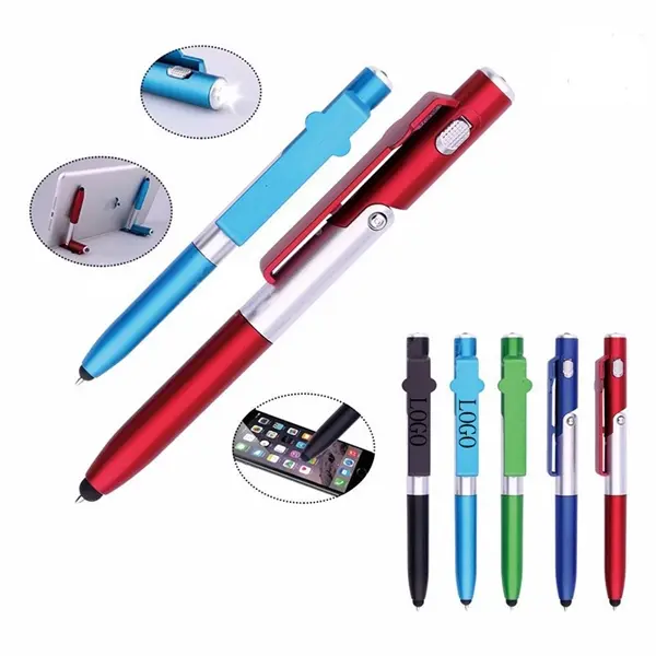 Light Up Pen with Stylus and Phone Holder