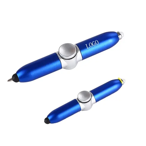Fidget Spinner Pen with LED Light & Stylus
