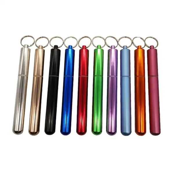 Collapsible Stainless Steel Straw Kit
