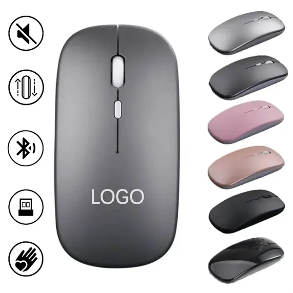 USB Rechargeable Silent Computer Ultra Thin Mouse