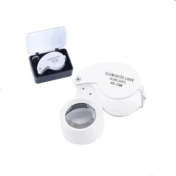 Pocket LED Illuminated Loupe 40X -25MM