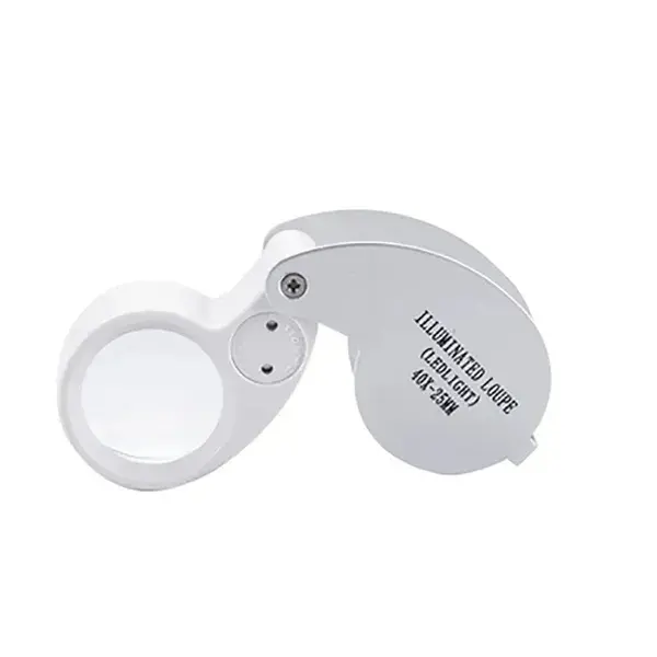 Pocket LED Illuminated Loupe 40X -25MM
