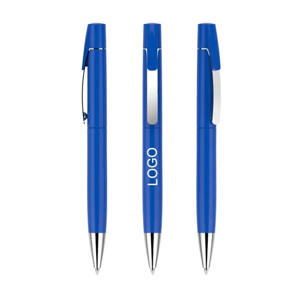 5.5'' Twist-action plastic ballpoint pen