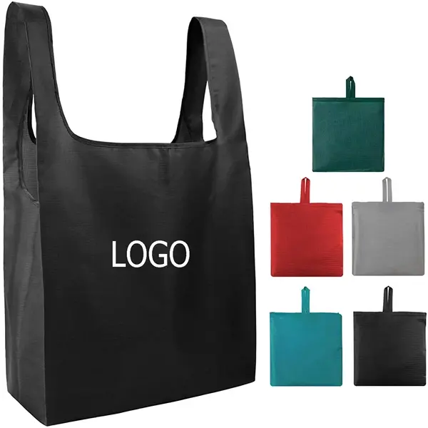 Eco-Friendly Foldable Grocery Tote with Pouch