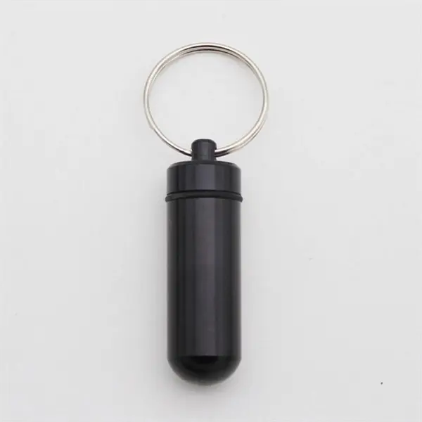 Aluminum Pill Case Keychain