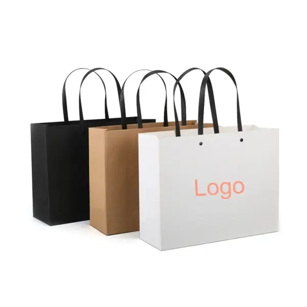 Paper kraft paper gift merchandise bags