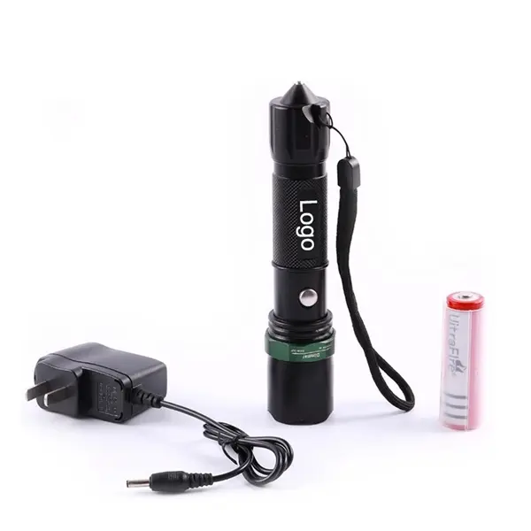 Portable torch adjustable aluminum flashlight