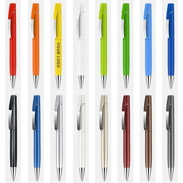 Rotating Metal Clip Ad Pen
