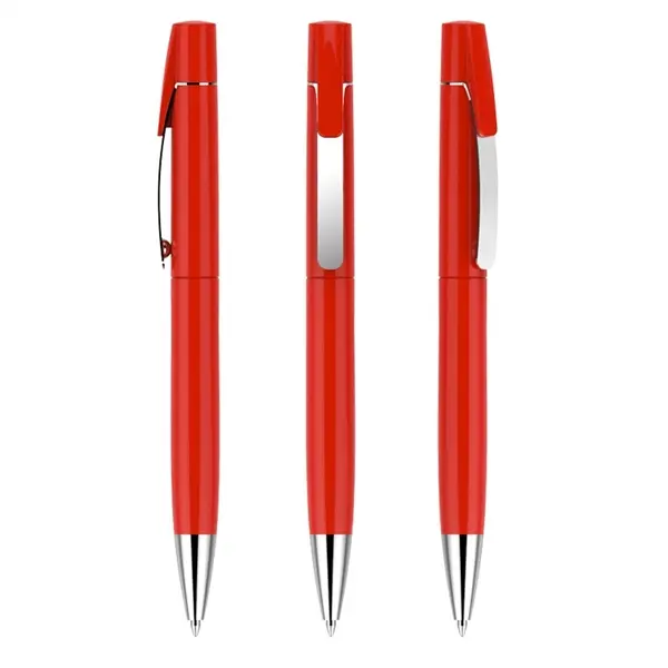Rotating Metal Clip Ad Pen
