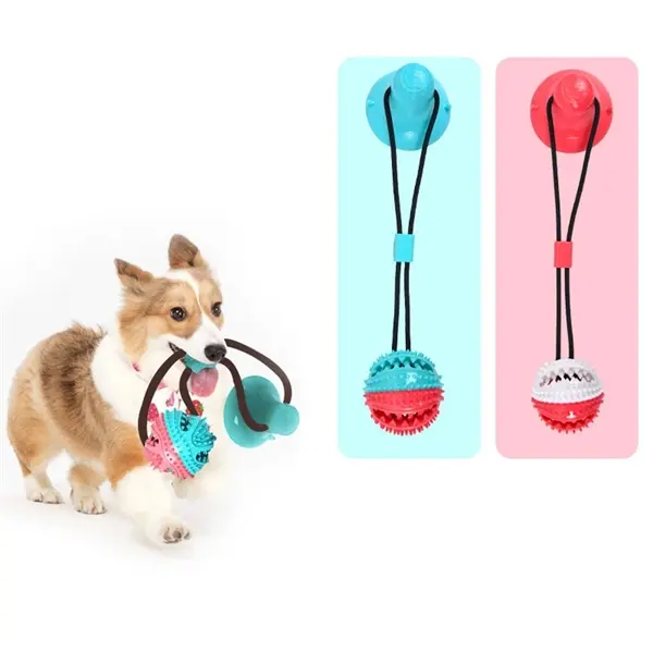 Suction Cup Rubber Rope Tug Dog Molar Toy