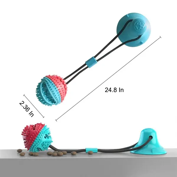 Suction Cup Rubber Rope Tug Dog Molar Toy