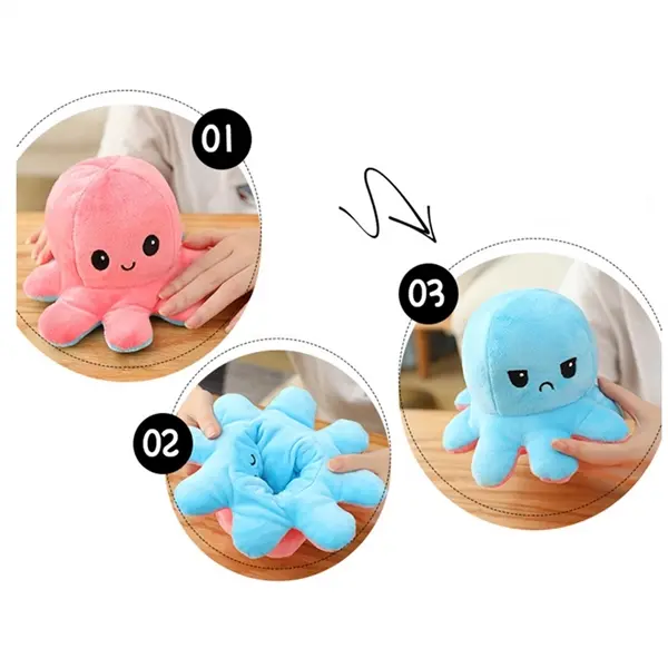 Double-Sided Flip Octopus Plush