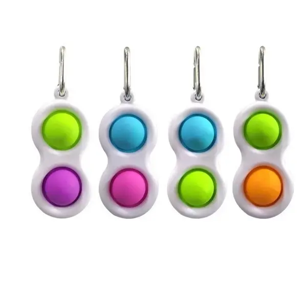 Fidget simple dimple toy stress reliever Key chain