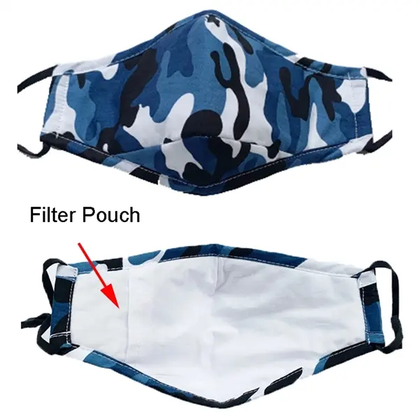 3 Layer Camo Cotton Face Mask