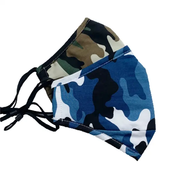 3 Layer Camo Cotton Face Mask