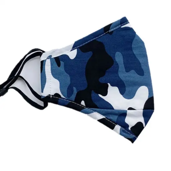 3 Layer Camo Cotton Face Mask