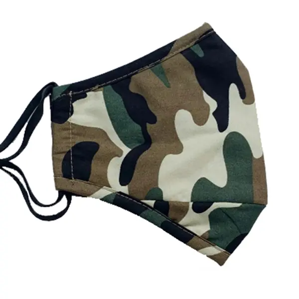 3 Layer Camo Cotton Face Mask