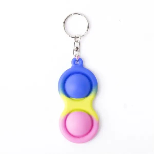Dimple Gourd Shape Key Chain Push Pop Fidget Toy