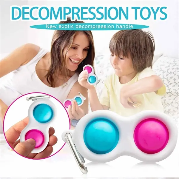 Keychain Fidget Simple Bubble Dimple Toy
