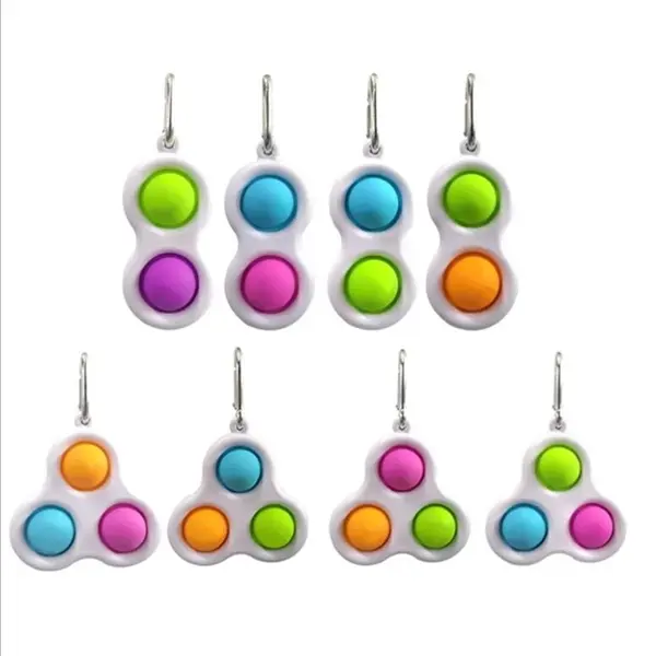 Keychain Fidget Simple Bubble Dimple Toy