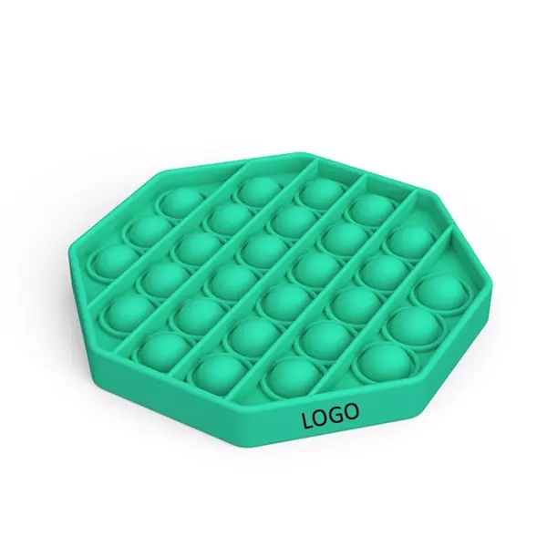 Octagonal Shape Silicone Push Pop Bubble