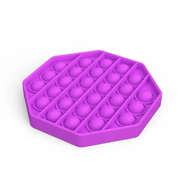 Octagonal Shape Silicone Push Pop Bubble