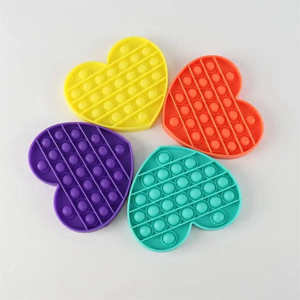 Heart shape Push Pop Bubble Fidget Sensory Toy