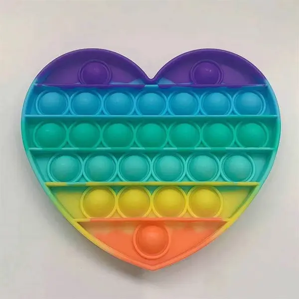 Heart shape Push Pop Bubble Fidget Sensory Toy
