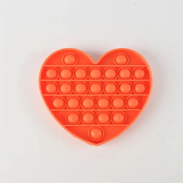 Heart shape Push Pop Bubble Fidget Sensory Toy
