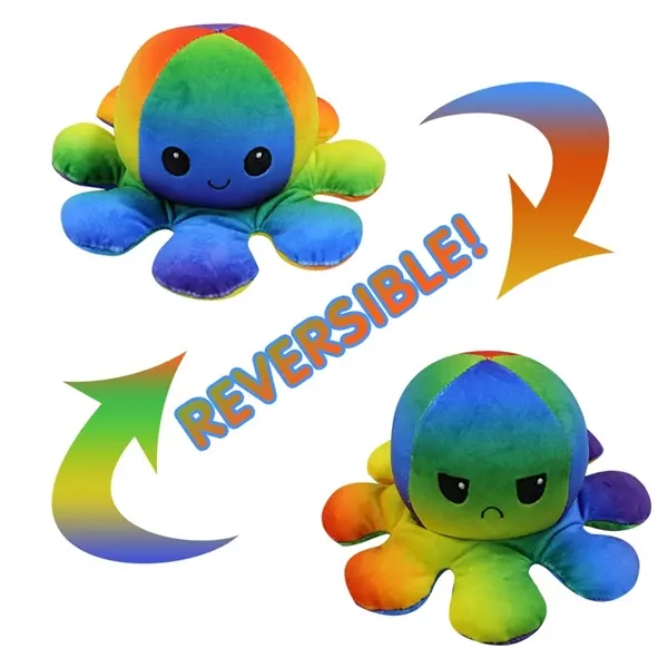 Flip Reversible Octopus Plush Toy