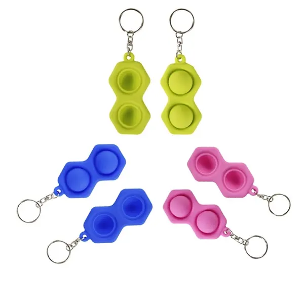 Fidget simple dimple toy stress relief key ring