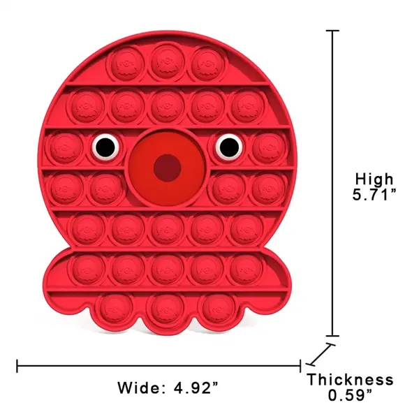 Octopus Shape Push Pop Buddle Fidget Toy