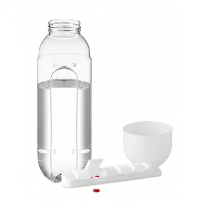 Bottle with pill box