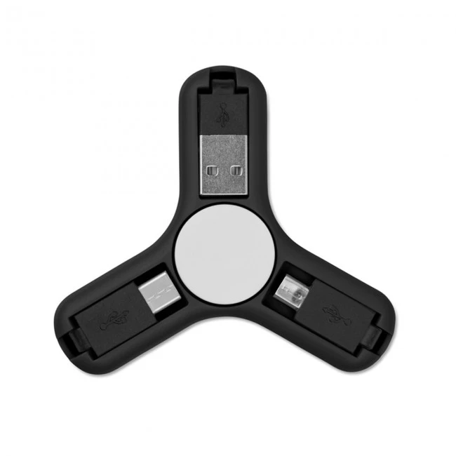 3 in 1 charging cable spinner