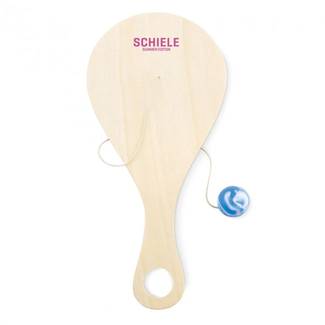 Wooden racket game