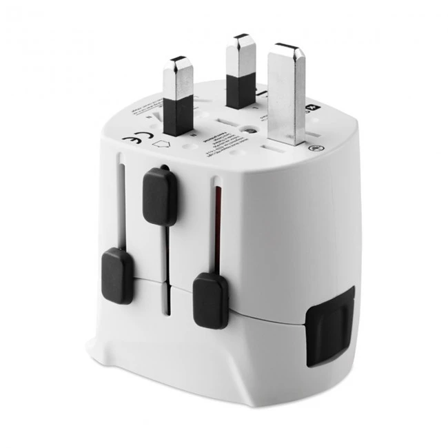 3-pole travel plug for travellers from Europe (Schuko standard)