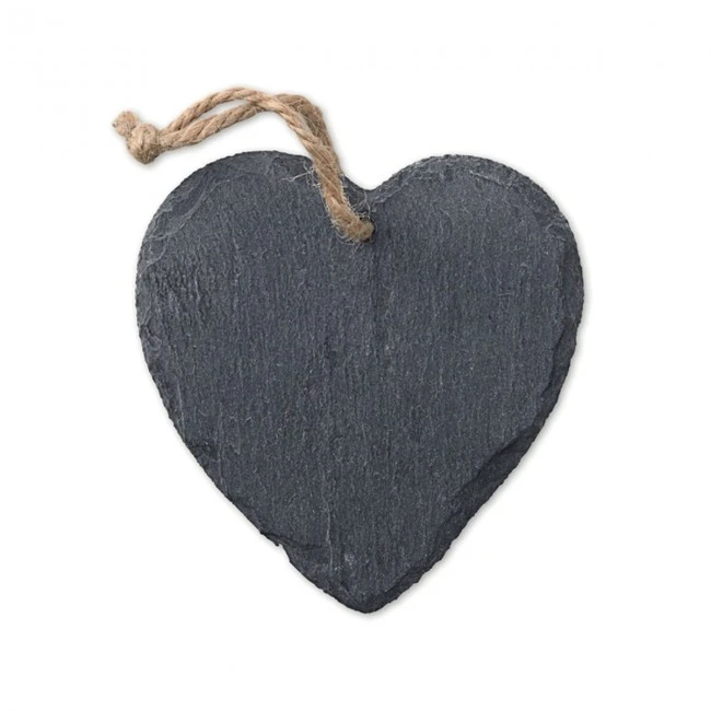 Slate Xmas hanger heart