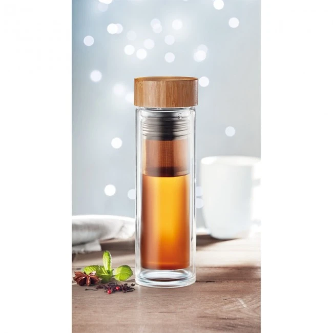 Double Wall Glass Bottle 400ml