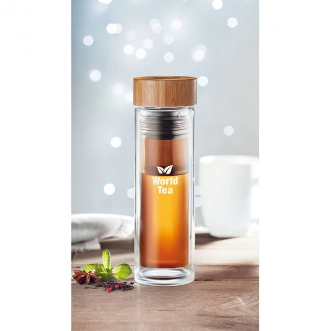 Double Wall Glass Bottle 400ml
