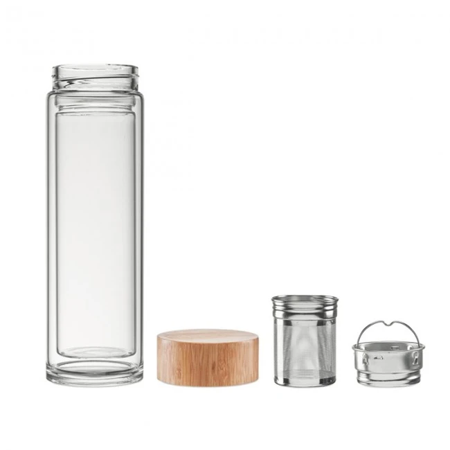 Double Wall Glass Bottle 400ml