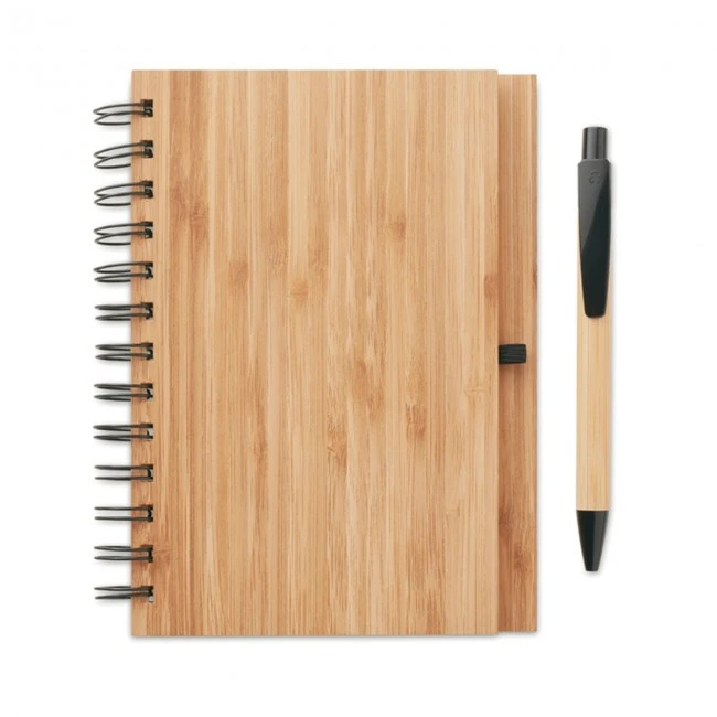 Bamboo Notebook With Pen Lined