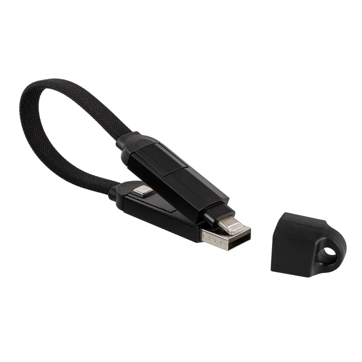 4-in-1 Charging Cable Black