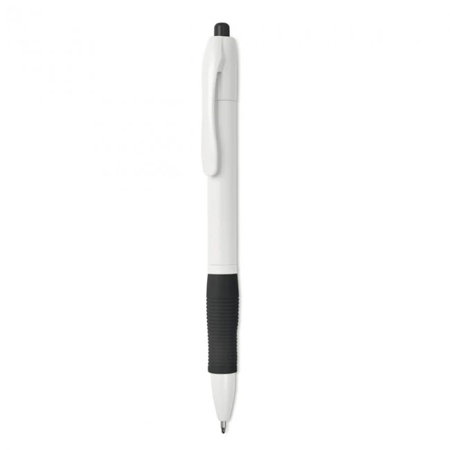 Ball pen with rubber grip