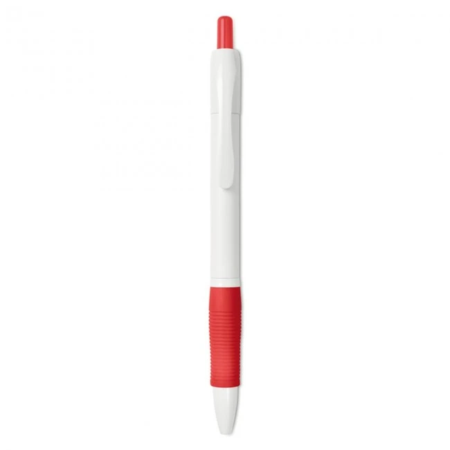 Ball pen with rubber grip