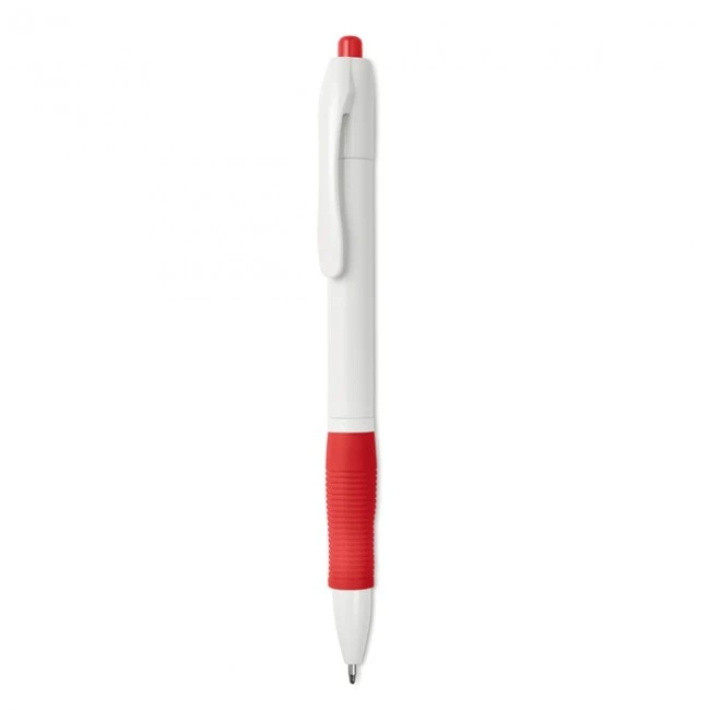 Ball pen with rubber grip